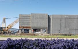 Concrete Tilt-Up Building Under Construction 