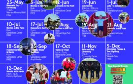 Lathrop Special Events Calendar 2026 with list of all Community and Senior Special Events