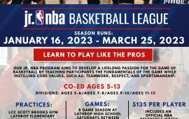 Jr. NBA Basketball League Flyer