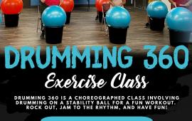 Drumming 360 Exercise Class | Wednesdays 8:30AM - 9:30AM |Senior Center 15707 Fifth Street | Ages 50+ | FREE