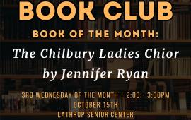 Book Club | 3rd Wednesday of the Month |2:00PM - 3:00PM | 15707 5th Street 