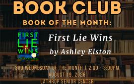 Book Club | 3rd Wednesday of the Month |2:00PM - 3:00PM | 15707 5th Street Book Club | 3rd Wednesday of the Month |2:00PM - 3:00PM | 15707 5th Street