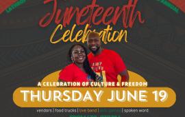 Juneteenth Celebration | Thursday, June 19th | 4:30PM - 8:30PM | Generations Center 450 Spartan Way | FREE ENTRY
