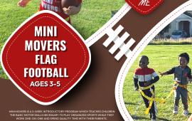 Mini Movers Flag Football | Parent + Me | multiple session to choose |Mossdale Landing Community Park | $85 per child