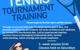 Youth Tennis Tournament Training | 5 week session $140 | Saturdays | Sangalang Park 13470 Slate Street 