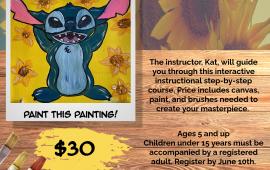 June Paint Party | Thursday June 12 | 6:30PM - 8:00PM | Generations Center 450 Spartan Way | $30 | Register Today!