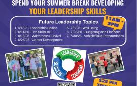 Future Leaders | Summer Break Leadership Workshop| 7 weeks | Generations Center 450 Spartan Way | 11AM - 2PM