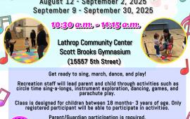 Parent + Me | Music & Movement | Tuesdays | 10:30am - 11:15am | $50 per child | Pre-Registration Required