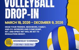 Adult Volleyball Drop-in | Wednesdays | 7PM - 9PM | Scott Brooks Gym 15557 5th Street | 10 Drop is Pass $40