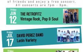 Concerts in the Park 2026 | Generations Center 450 Spartan Way | 7pm - 9pm | FREE FAMILY EVENT 