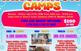 S.T.E.M. Innovation Camps | July 27 - 31 | Yearn 2 Learn Academy 17371 Manthey Rd | 9am - 12pm | Two ages groups | $200