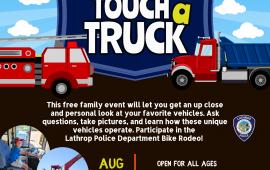 Touch a Truck | Saturday, August 15, 2026 | Generations Center 450 Spartan Way | 10am - 12pm | FREE EVENT Touch a Truck | Saturday, August 15, 2026 | Generations Center 450 Spartan Way | 10am - 12pm | FREE EVENT