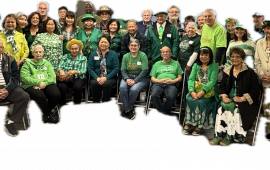 Group of Seniors at St. Patrick's Day Luncheon 
