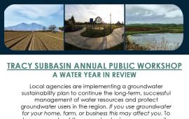 Flyer with photos of a field, playground and water.