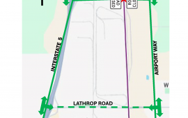 Road Road Detour Map to Louise Ave