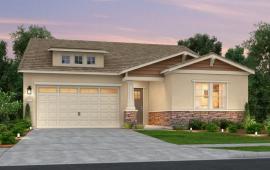 Picture of house with landscaped front yard