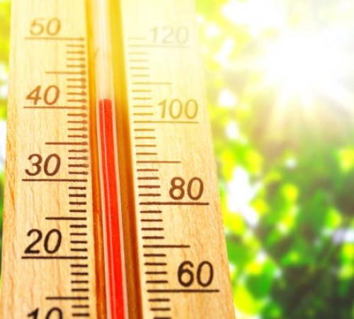 Thermometer with High Heat Warning