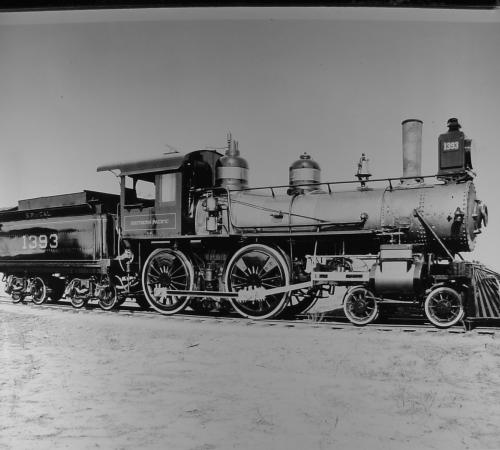 Train on Railroad in Lathrop - Historical Picture