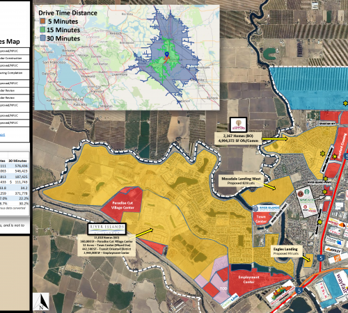 City of Lathrop Map of New Development and Opportunity Sites 2.1.2024