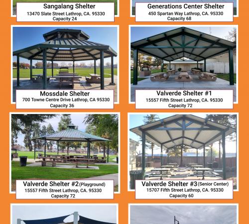 Picnic Shelters available for Reservation