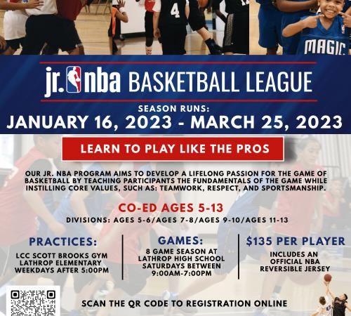 Jr. NBA Basketball League Flyer