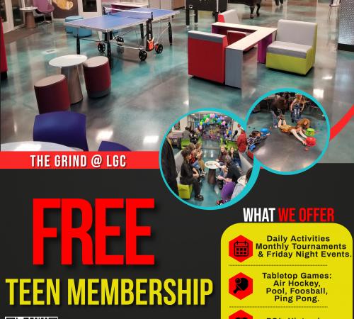 Teen Membership located at the Generations Center 450 Spartan Way