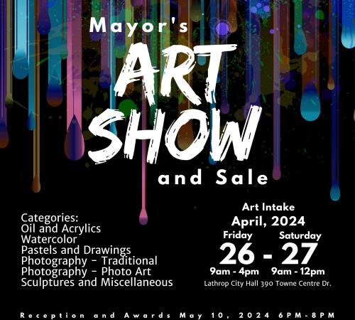 Mayor's Art Show and Sale | City Hall 390 Towne Centre Drive | Intake Apr 26-27 | Awards May 10 | 6pm - 8pm