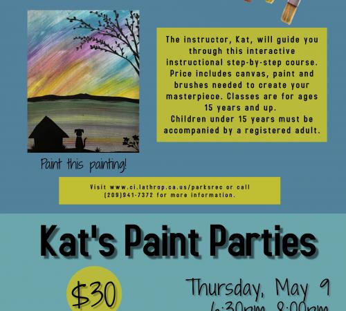 Paint Night | Thurs. May 9, 2024 | Generations Center 450 Spartan Way | 6:30PM - 8:30PM | $30 