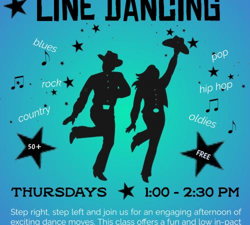 Line Dancing | Every Thursday | 1:00PM - 2:30PM | 15707 5th Street | ***FREE*** | 50+ 