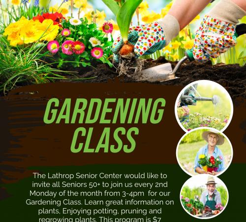 Gardening Class | 2nd Monday of the month | 3pm - 4pm | $7 | Register Today!