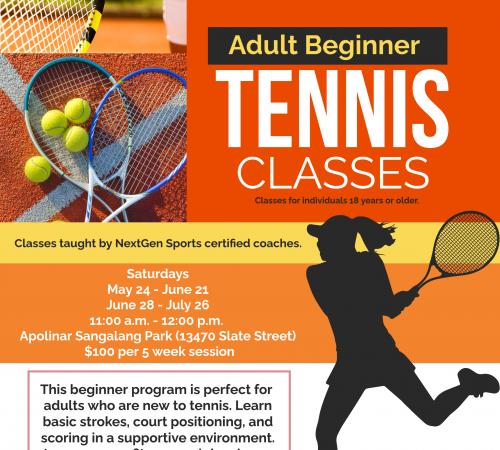 Adult Beginner Tennis Classes