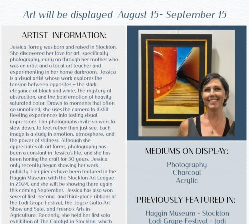Artist of the Month | Jessica Torrey | Aug 15 - Sep 15