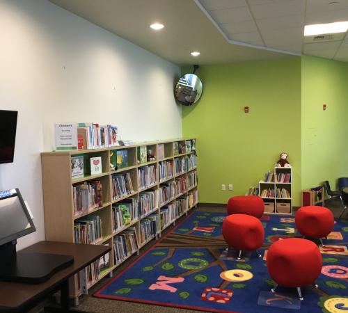 Inside the San Joaquin County Library Branch located at  the Lathrop Generations Center