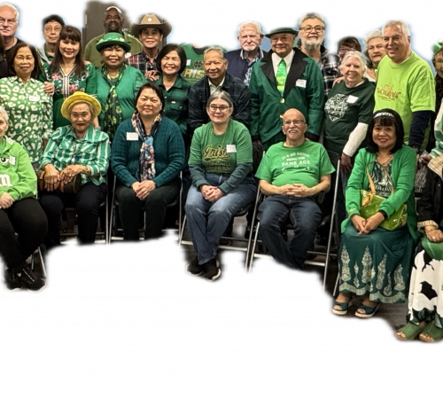 Group of Seniors at St. Patrick's Day Luncheon 