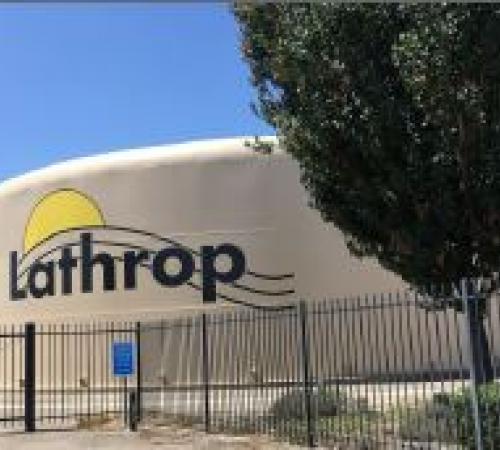 Lathrop Logo Well