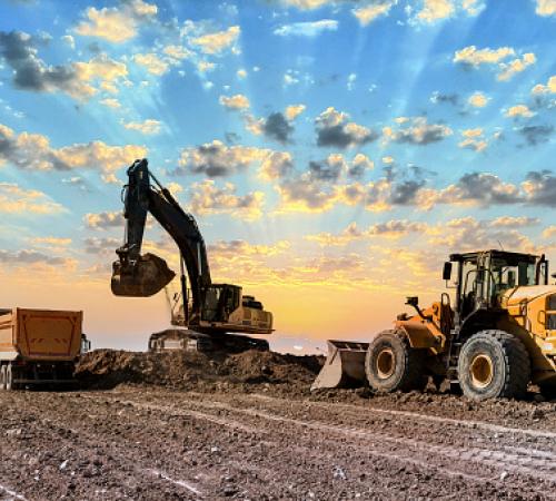 Image of construction site being prepared for grading