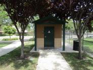 Restroom ammenity at Lathrop Dog Park at River Park South