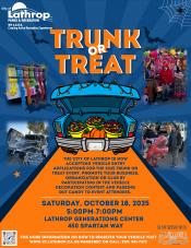 Calling all Trunks | Trunk or Treat | Saturday, October 18, 2025 | Generations Center 450 Spartan Way | Family Event Calling all Trunks | Trunk or Treat | Saturday, October 18, 2025 | Generations Center 450 Spartan Way | Family Event