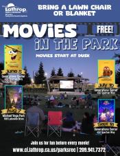 Movies in the Park | FREE EVENT!!! | Two locations listed on the flyer June 5, July 10, Sep 18 Gen Center 450 Spartan Way