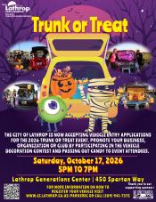 Be Part of the Treat! Bring Your Vehicle to Truck-or-Treat | Sat Oct 17 | 5PM to 7PM | Gen Center 450 Spartan Way 