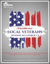 Calling All Local Veterans 