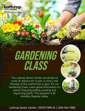 Gardening Class | 2nd Monday of the month | 3pm - 4pm | $7 | Register Today! 