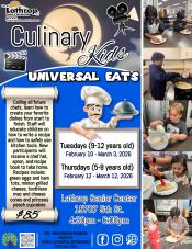Culinary Kids Universal Eats | Tues &Thurs | Feb 10 - Mar 12 | 4:30pm - 6pm |15707 Fifth Street | $85 per child 