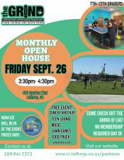 Teen Open House | Friday, September 26, 2025 | 3:30PM - 4:30PM  The Grind Teen Lounge | 450 Spartan Way | FREE EVENT