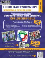 Future Leaders | Summer Break Leadership Workshop| 7 weeks | Generations Center 450 Spartan Way | 11AM - 2PM Future Leaders | Summer Break Leadership Workshop| 7 weeks | Generations Center 450 Spartan Way | 11AM - 2PM