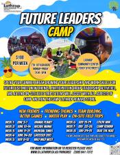 Future Leaders Camp | Summer 2024 | 7th - 10th grade | $100 per week | Community Center 15557 Fifth Street | 7am - 6pm 