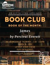 Book Club | 3rd Wednesday of the Month |2:00PM - 3:00PM | 15707 5th Street 