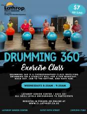 Drumming 360 Exercise Class | Wednesdays 8:30AM - 9:30AM |Senior Center 15707 Fifth Street | Ages 50+ | $7 Drumming 360 Exercise Class | Wednesdays 8:30AM - 9:30AM |Senior Center 15707 Fifth Street | Ages 50+ | $7