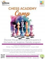 Chess Academy Camp | Aug 3 - 7 | 9:15am - 12:15pm | Yearn 2 Learn 17371 Manthey Rd. | $300 Chess Academy Camp | Aug 3 - 7 | 9:15am - 12:15pm | Yearn 2 Learn 17371 Manthey Rd. | $300