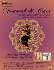 Footwork & Grace | The Beginner's Guide to Kuchipudi | Saturdays in June | 11-11:45 AM | $60 per session | Gen Center 
